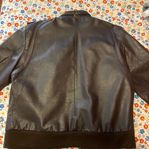 Members Only Men's Vintage Leather Jacket - Picture 3 of 3
